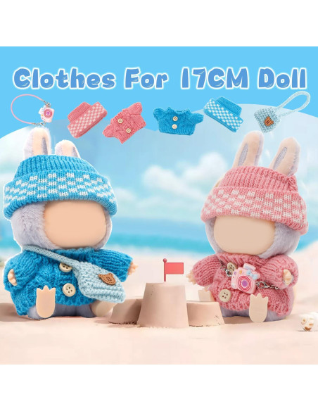 3 Conjuntos de Ropa para Muñeca 17cm BearDot - Accesorios