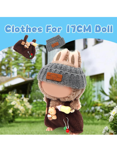 3 Conjuntos de Ropa para Muñeca 17cm BearDot - Accesorios