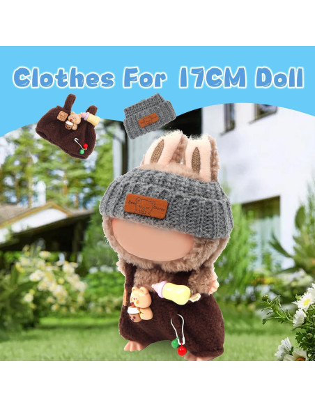 3 Conjuntos de Ropa para Muñeca 17cm BearDot - Accesorios