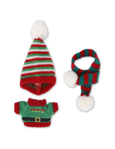 Conjunto de Ropa de Navidad para Muñeca Fukaisu 15-17cm