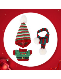 Conjunto de Ropa de Navidad para Muñeca Fukaisu 15-17cm 2