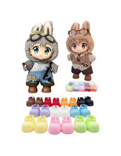 Zapatos para muñeca Labubu - 10 pares variados, 17 cm