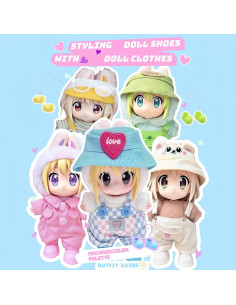 Zapatos para muñeca Labubu - 10 pares variados, 17 cm 2