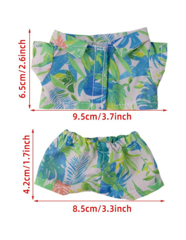 Conjunto de Ropa para Muñeca de Peluche niannyyhouse 10-15cm