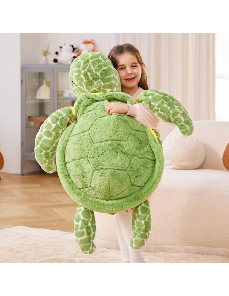 Juguete de Peluche Tortuga Marina Gigante IKASA 76 cm Suave