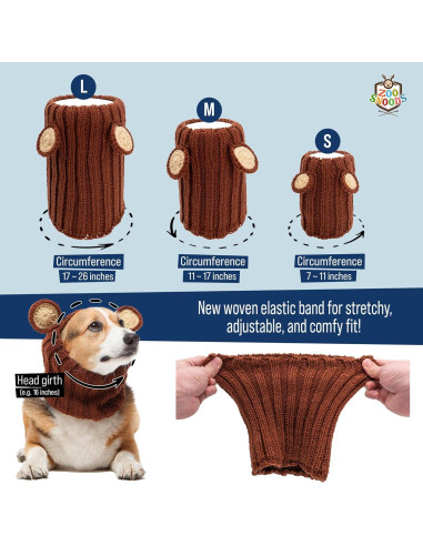 Disfraz Snood Baby Yoda Verde Mediano Zoo Snoods para Perros