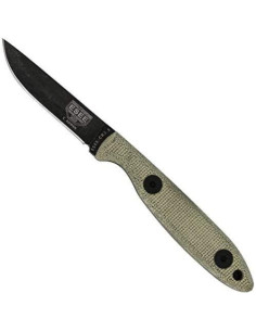 Cuchillo de Caza ESEE CR2.5 con Funda de Cuero Óxido Negro 2
