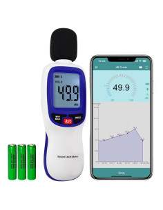 Medidor de Nivel de Sonido Bluetooth DANOPLUS 0-130dB Portátil