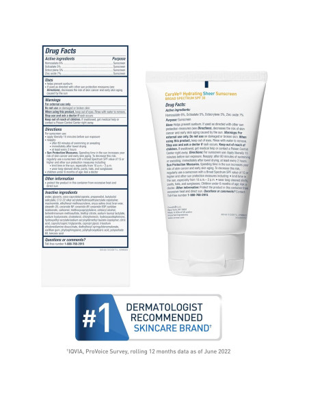 CeraVe Protector Solar Hidratante SPF 30 para Cara y Cuerpo 85g