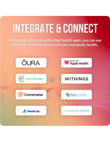 KETO-MOJO GK+ Medidor de Glucosa y Cetonas Bluetooth con App