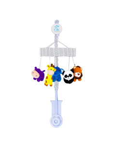 Móvil de Cuna Musical C&K WORKS Amigos Animales Coloridos