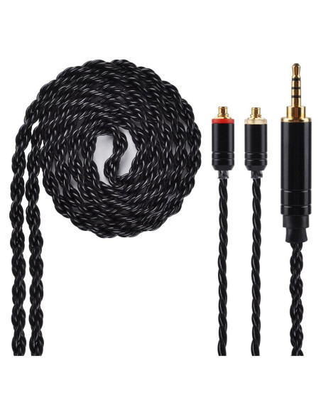 Cable de Reemplazo Balanceado KINBOOFI 2.5mm MMCX 119cm Negro