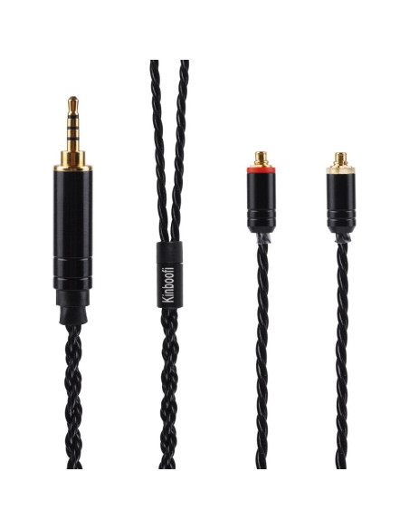 Cable de Reemplazo Balanceado KINBOOFI 2.5mm MMCX 119cm Negro