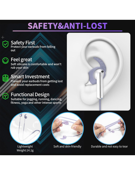 Correa Antipérdida TUDIOW para Galaxy Buds 3 Pro - Silicona Suave
