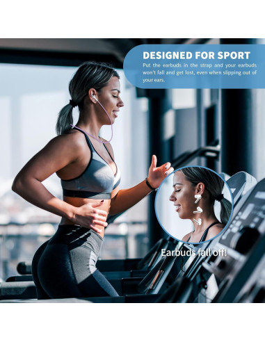 Correa Antipérdida TUDIOW para Galaxy Buds 3 Pro - Silicona Suave