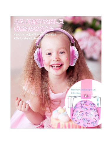 Auriculares Prohear 032 para Niños - Cancelación 25dB Rosa