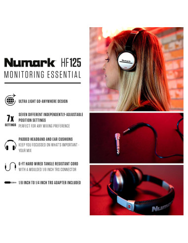 Controlador DJ Numark DJ2GO2 Touch con Auriculares DJ