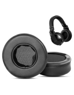 Almohadillas de Reemplazo XRHTONG para Auriculares Pioneer HDJ-X5 HDJ-X10 HDJ-X7 - Cuero de Proteína y Espuma de Memoria