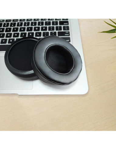 Almohadillas de Reemplazo XRHTONG para Auriculares Pioneer HDJ-X5 HDJ-X10 HDJ-X7 - Cuero de Proteína y Espuma de Memoria