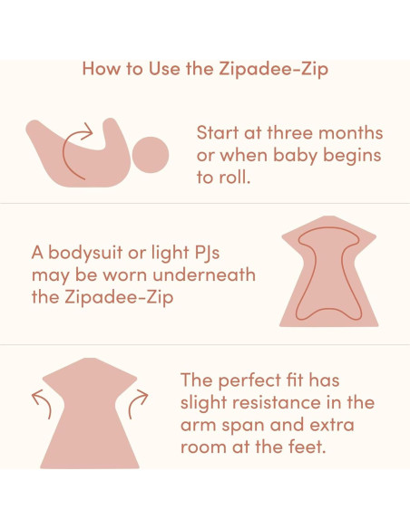 SleepingBaby Zipadee-Zip Manta de Swaddle X-Small 3 Paquete