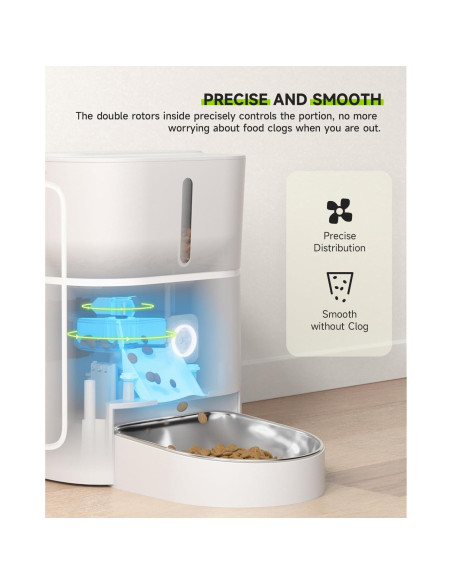 Fuente de Agua Inalámbrica 4.5L + Comedero Automático APETDOLA