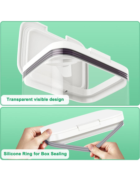 Contenedor de detergente Miuhoemy 5.5L con tapa de un toque
