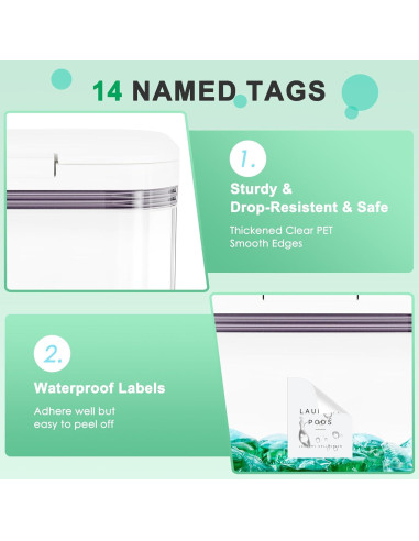 Contenedor de detergente Miuhoemy 5.5L con tapa de un toque