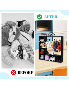 Armario de Ropa para Muñecas Rain Bunny con 10 Perchas Negro 2