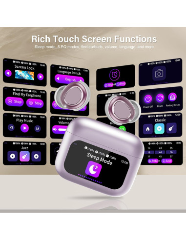 Auriculares Inalámbricos ZYHKON SU9 Bluetooth 5.4 IP7 para Dormir