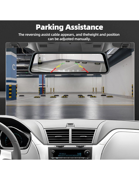 Cámara de Salpicadero Zomolither 9.66" IPS 1080P Doble Lente Cámara de Salpicadero Zomolither 9.66" IPS 1080P Doble Lente