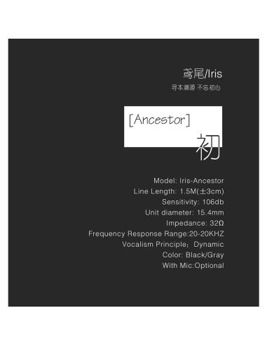 Auriculares Intrauditivos FAAEAL Iris Ancestor 15.4mm con Micrófono