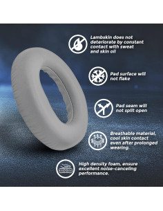 Almohadillas de cuero de cordero para auriculares Bose NC700 2