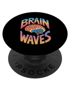 PopSockets Adhesivo PopGrip Olas Cerebrales Diseño Caricatura