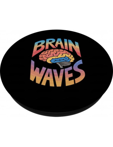 PopSockets Adhesivo PopGrip Olas Cerebrales Diseño Caricatura