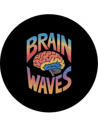 PopSockets Adhesivo PopGrip Olas Cerebrales Diseño Caricatura