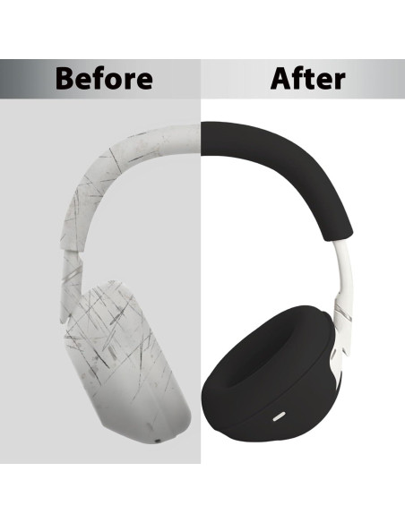 Funda de Silicona Adhiper para Auriculares Sony WH-1000XM6 - Negro Funda de Silicona Adhiper para Auriculares Sony WH-1000XM6 - Negro