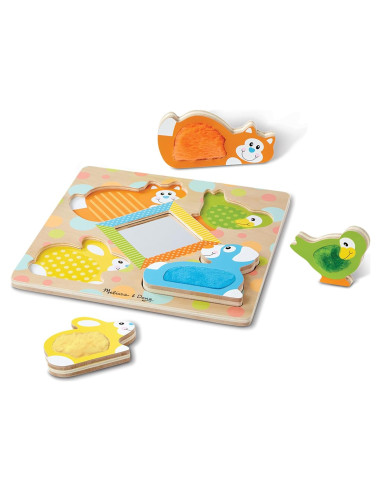 Rompecabezas de Madera Melissa & Doug con Espejo y Animales