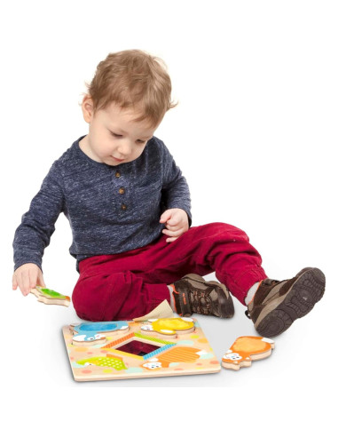 Rompecabezas de Madera Melissa & Doug con Espejo y Animales