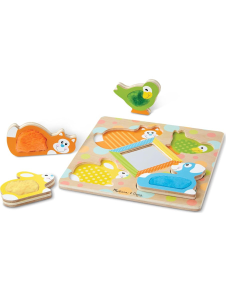 Rompecabezas de Madera Melissa & Doug con Espejo y Animales Rompecabezas de Madera Melissa & Doug con Espejo y Animales