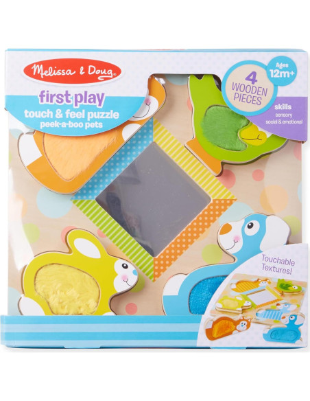 Rompecabezas de Madera Melissa & Doug con Espejo y Animales Rompecabezas de Madera Melissa & Doug con Espejo y Animales