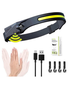 Linterna Frontal LED NUTSE Recargable IPX4 230 Sensor Movimiento