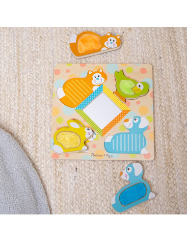 Rompecabezas de Madera Melissa & Doug con Espejo y Animales