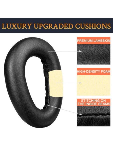 Almohadillas de Piel de Cordero SOULWIT para Sennheiser PXC550