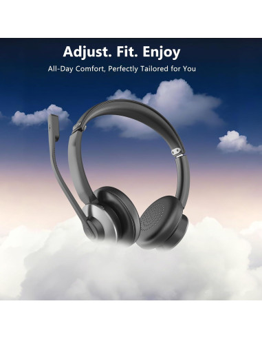 Auriculares Inalámbricos Bluetooth 5.3 Earby KSG-BT782S-D, Cancelación de Ruido, 26H Batería