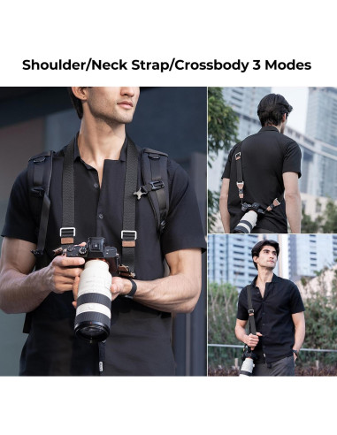 Correa de Cuello K&F Concept 32mm Ajustable para Cámara DSLR