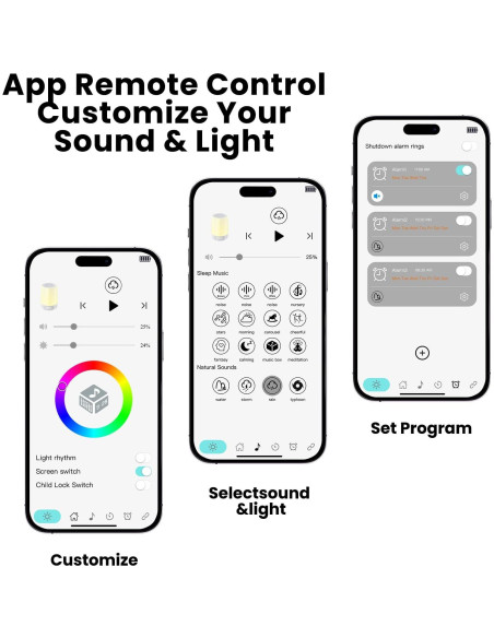 Máquina de Sonido Blanco Aidodmom B005 con 32 Sonidos Relajantes