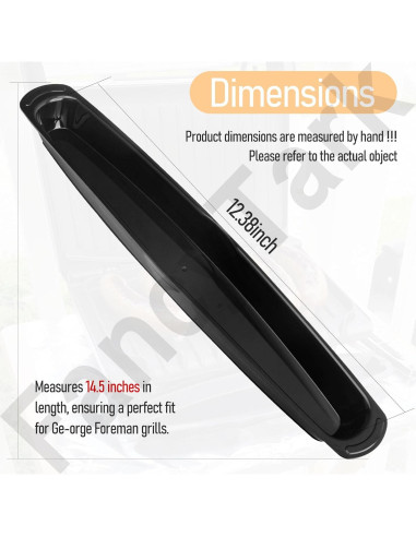 Bandeja de Goteo para Grill George Foreman 36.83 cm - Negro