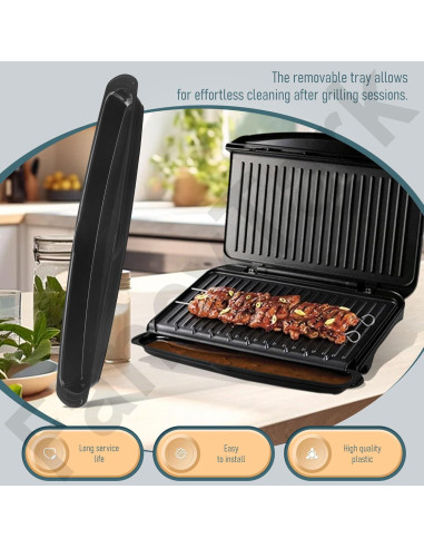 Bandeja de Goteo para Grill George Foreman 36.83 cm - Negro