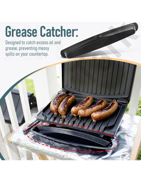 Bandeja de Goteo para Grill George Foreman 36.83 cm - Negro