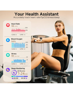 Reloj Inteligente SOUYIE 2025 Unisex AMOLED 1.85" IP68 2